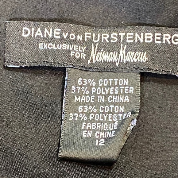 Diane Von Furstenberg Exclusively for Neiman Marcus Black Mini Dress - Picture 2 of 9